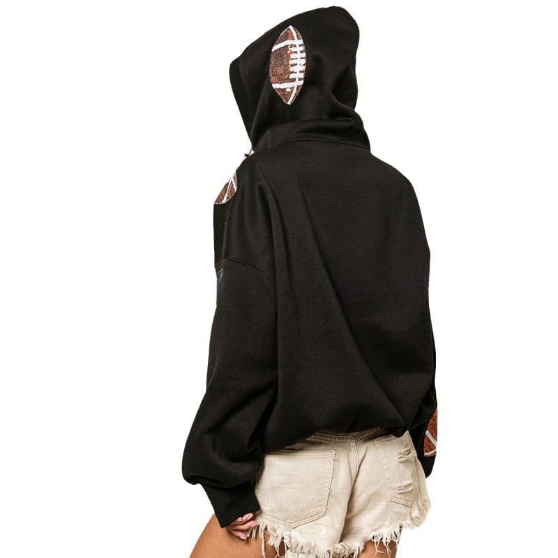 đ„âGlam Kickoffâ Long Sleeve Zip Hoodie