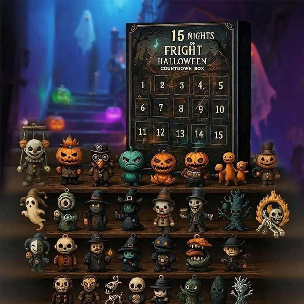 31 Nights of Fright – Halloween Countdown Box with Figurines