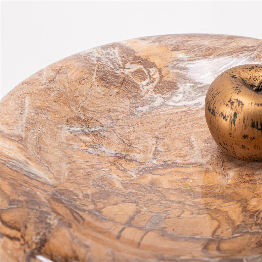 Artistic marble fruit plate