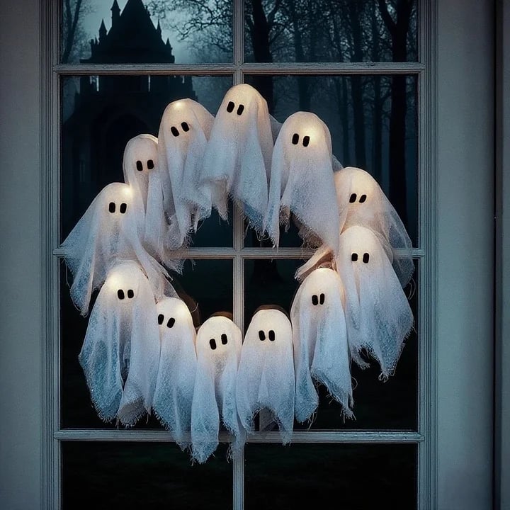 š2025 Halloween Hot Sale 49% OFFš„Ghosts WreathšBUY MORE SAVE MORE