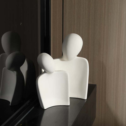 Ceramic couple ornaments