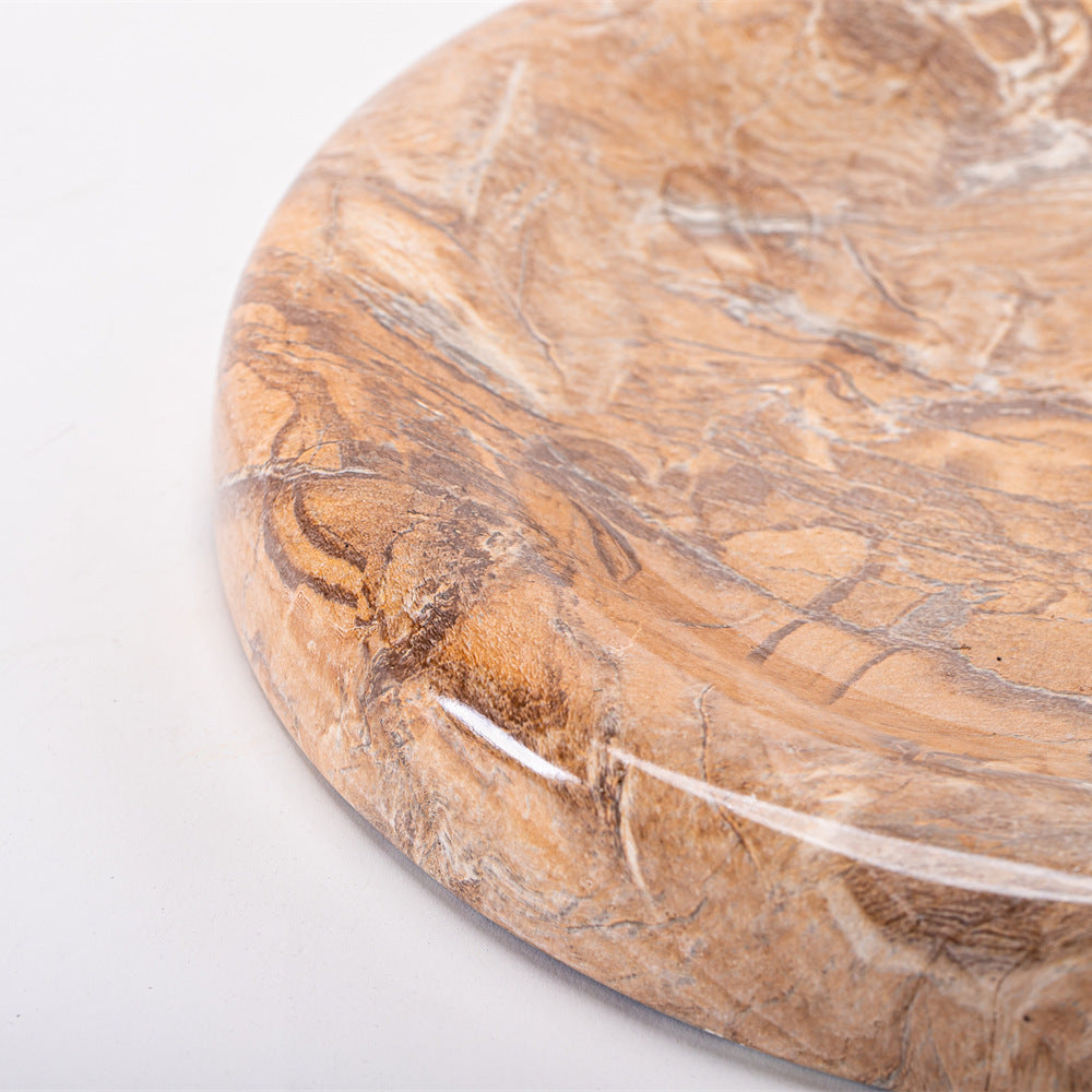Artistic marble fruit plate