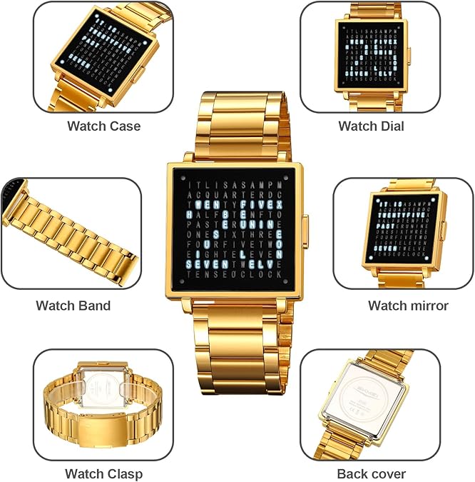 👨💼45% off-Square Letter Men's Luxury Electronic Watch⌚