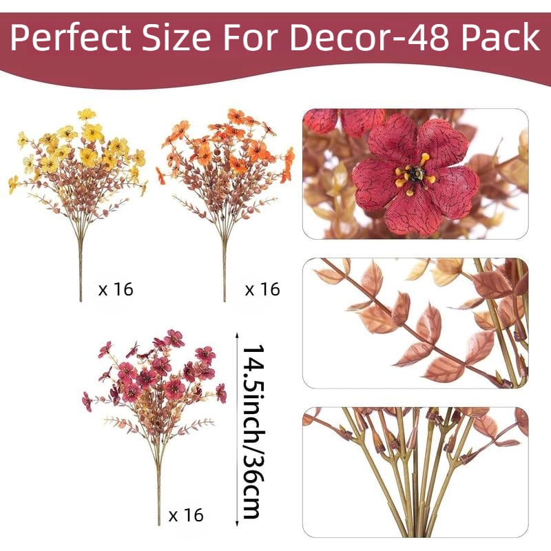 🏆UV-Resistant Artificial Flowers for Fall Decor