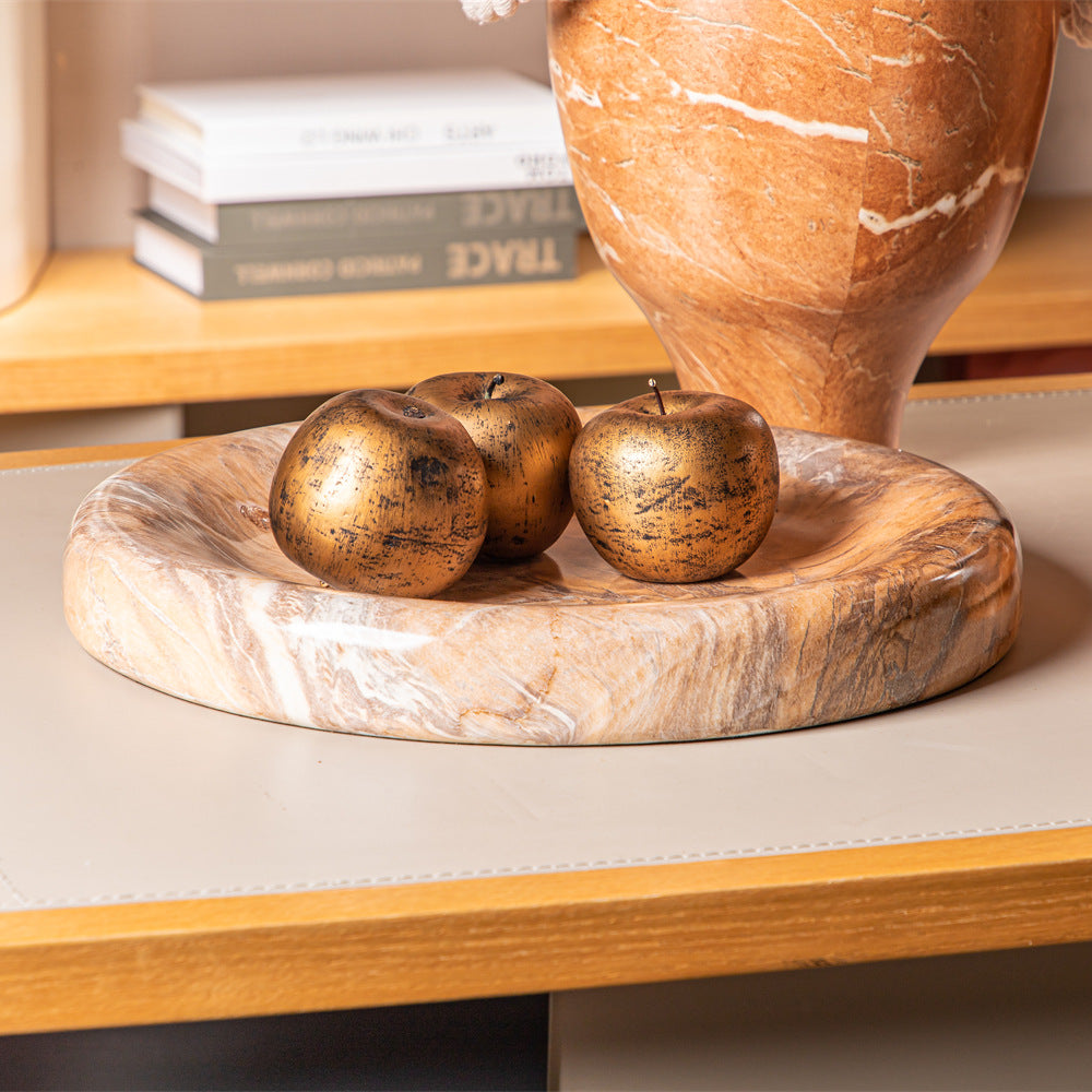 Artistic marble fruit plate