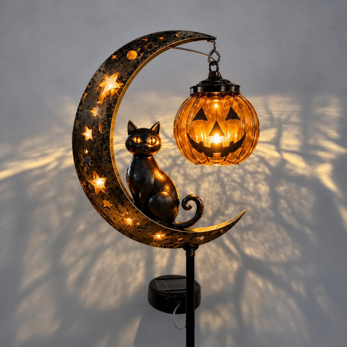 🎃 Halloween Early Bird Sale 🎃Pumpkin Moon Garden Stake Light