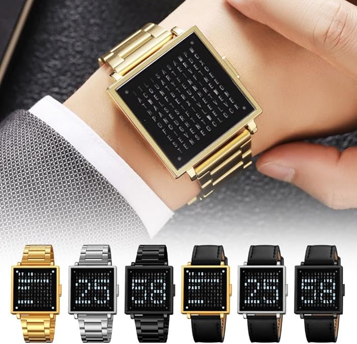 👨‍💼45% off-Square Letter Men's Luxury Electronic Watch⌚