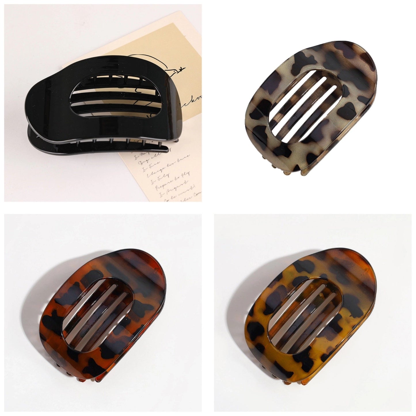 💕The perfect Mother's Day gift🌹Solid Color Hair Clip (4 pieces)