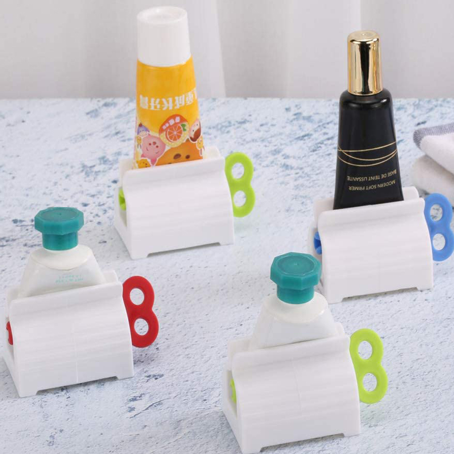 Rolling toothpaste squeezer