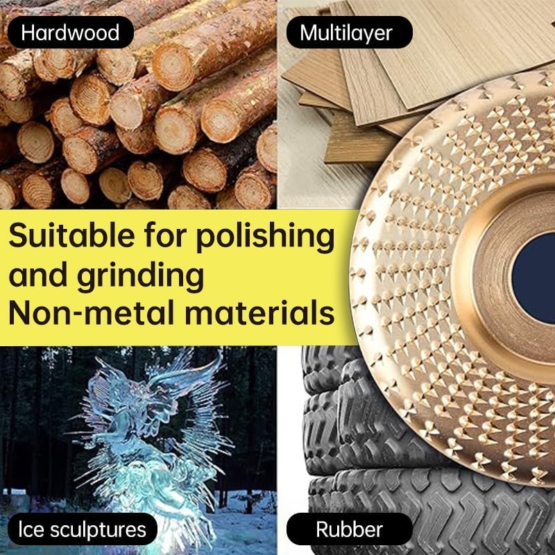 Wood carving and grinding wheel set - Shaped grinding wheels for wood cutting