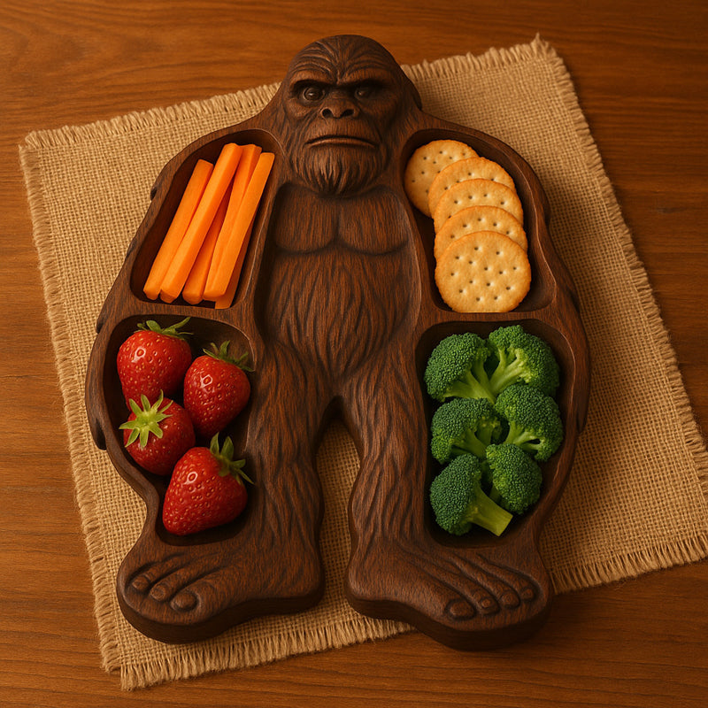 🍒Animal-shaped wooden divider platter