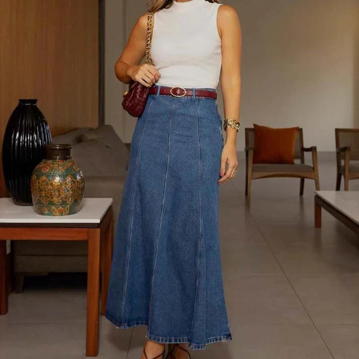 Women's Long Denim Skirt