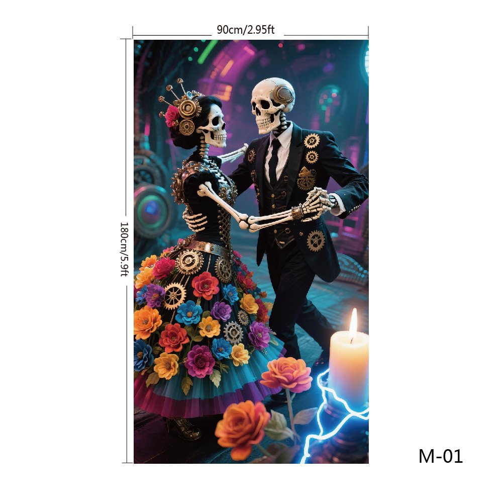 Christmas and Halloween front door decoration