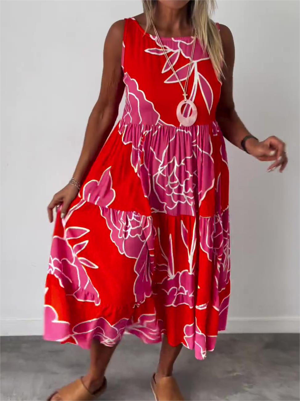 Off The Shoulder Printed Dress