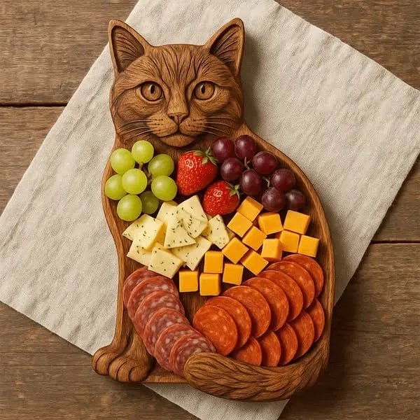 🍒Animal-shaped wooden divider platter