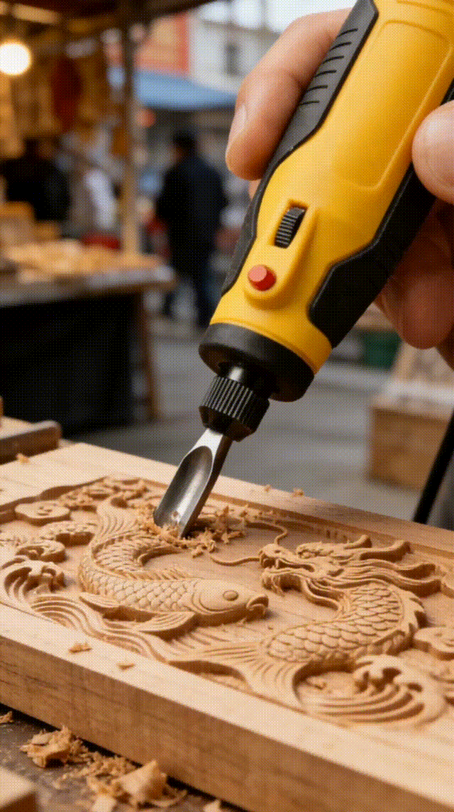 🛠️🎁USB-Rechargeable Mini Electric Wood Carving & Engraving Tool