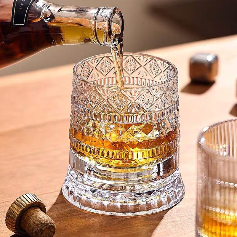 360° Rotating Whiskey Glass Tumbler🍺