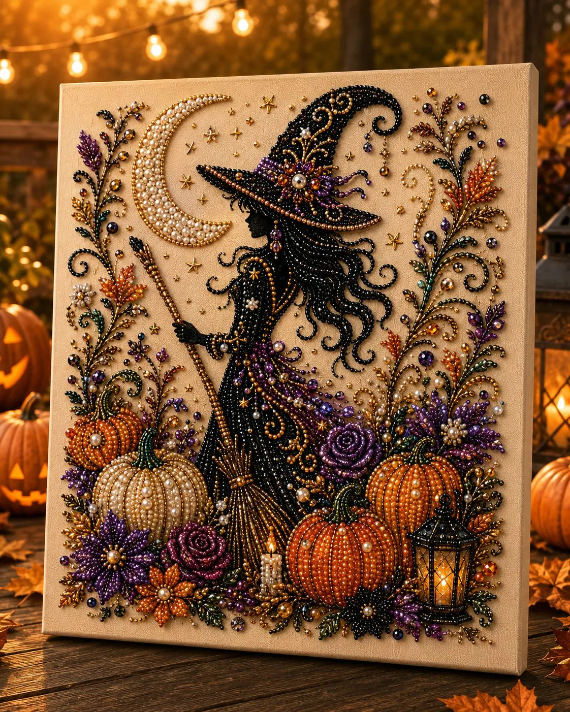 🎃👻Halloween Ghost Pearl Art DIY Kit