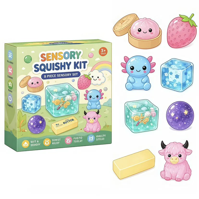 🚨🎁Fun for the Whole Family –Fun Stress-Relief Toy Set (8-Piece Pack)