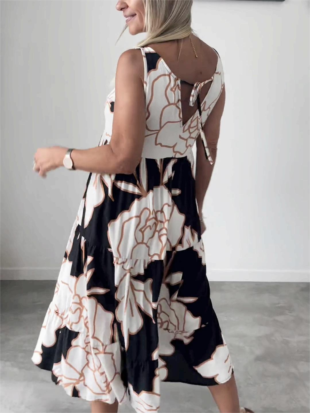 Off The Shoulder Printed Dress
