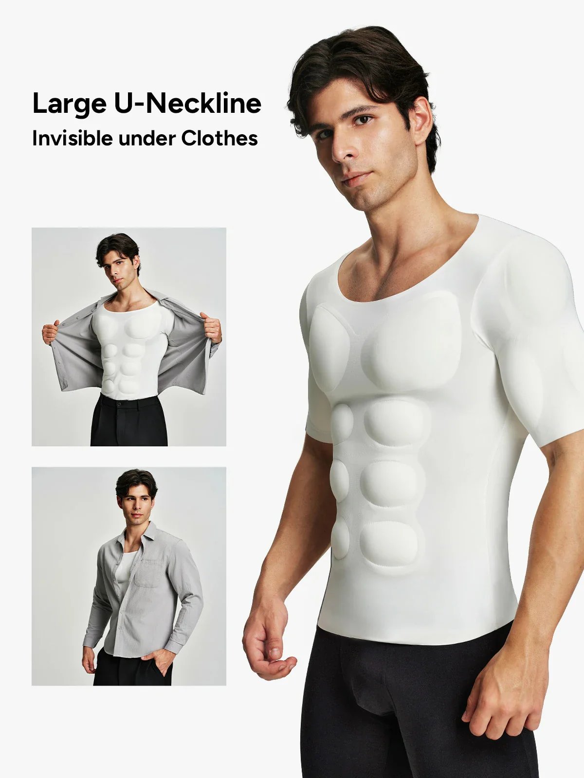 🦾Men's Fake Muscle T-ShirtsReshape a more powerful appearance