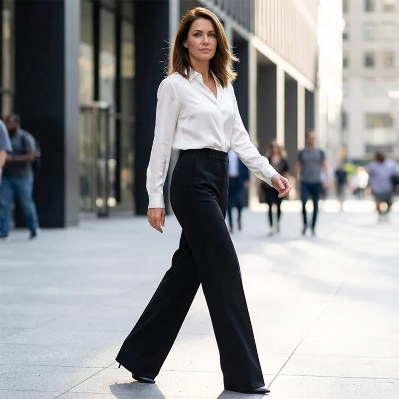 🎉🎉New high-waisted, straight-leg, minimalist suit pants