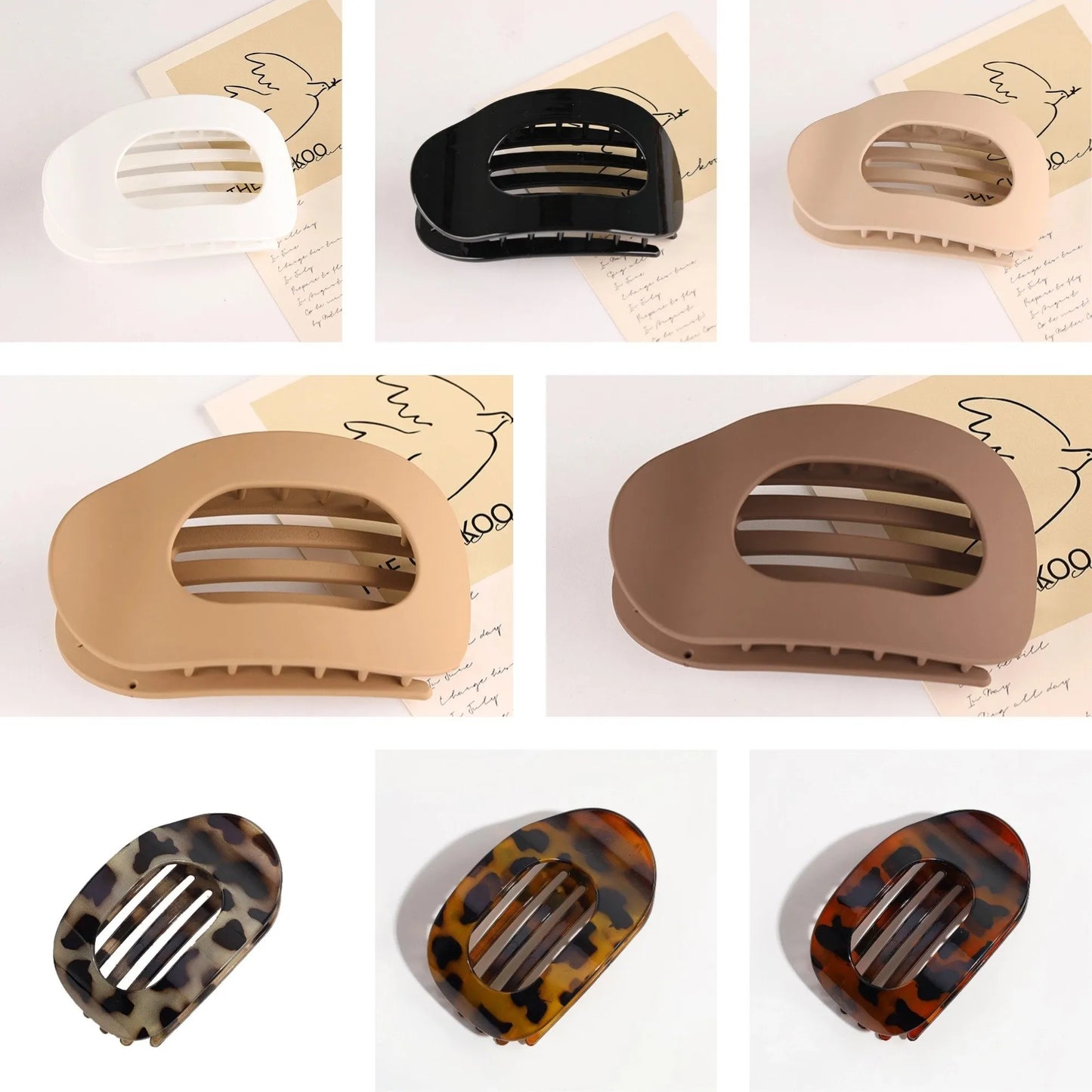 💕The perfect Mother's Day gift🌹Solid Color Hair Clip (4 pieces)