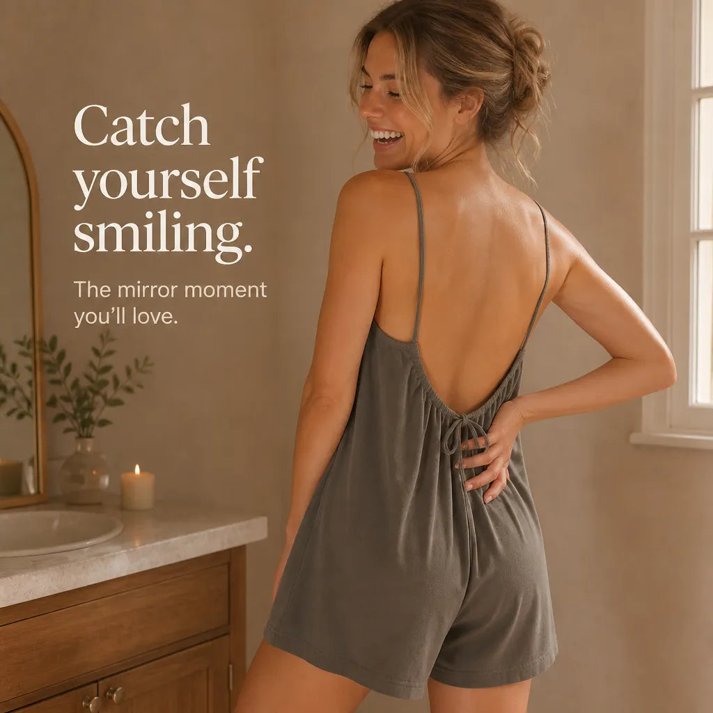 Women's Linen Suspender Backless Shorts Jumpsuit
