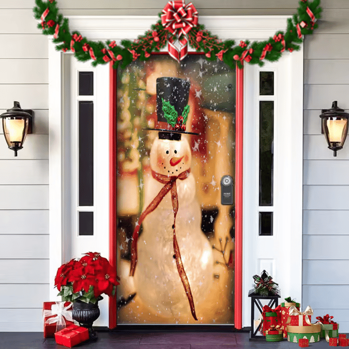Christmas and Halloween front door decoration
