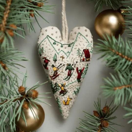🎄Pre-Christmas Shopping: DIY Heart-Shaped Hand-Embroidered Christ Figures🎅