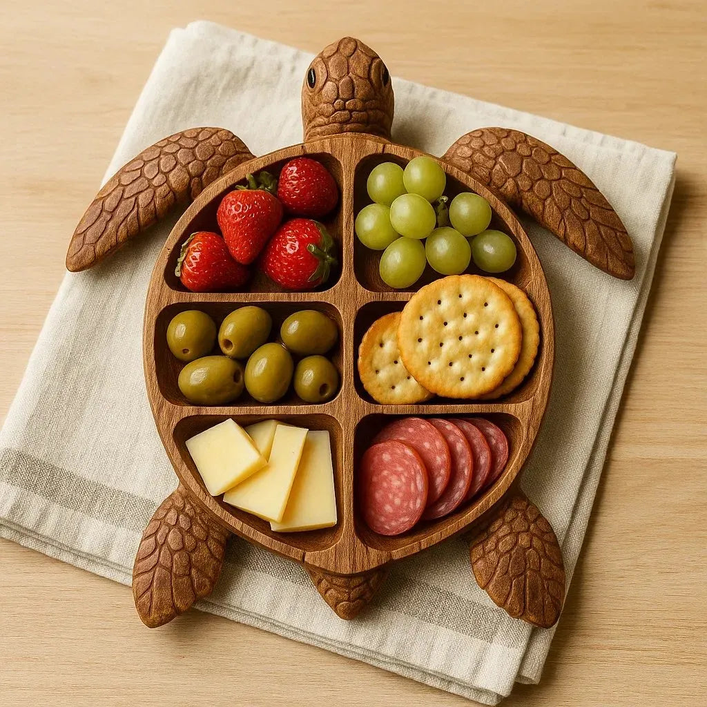 🍒Animal-shaped wooden divider platter