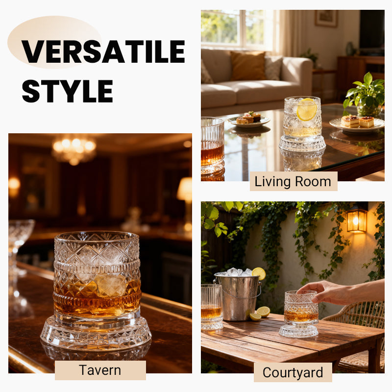 360° Rotating Whiskey Glass Tumbler🍺