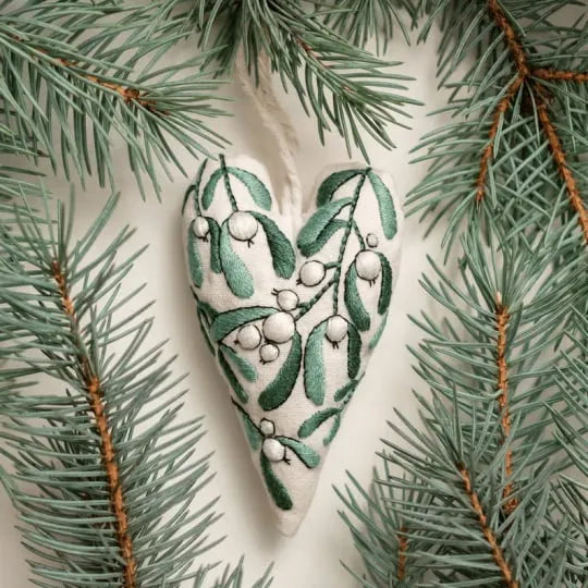 🎄Pre-Christmas Shopping: DIY Heart-Shaped Hand-Embroidered Christ Figures🎅