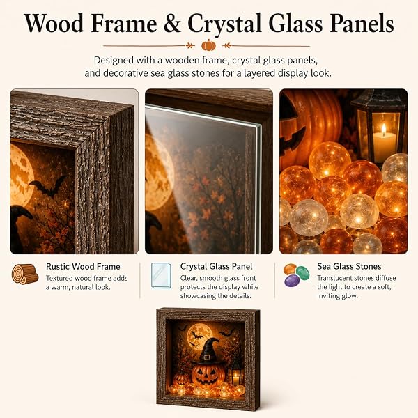 💡DIY 3D Light-Up Halloween Shadow Box Kit🎃