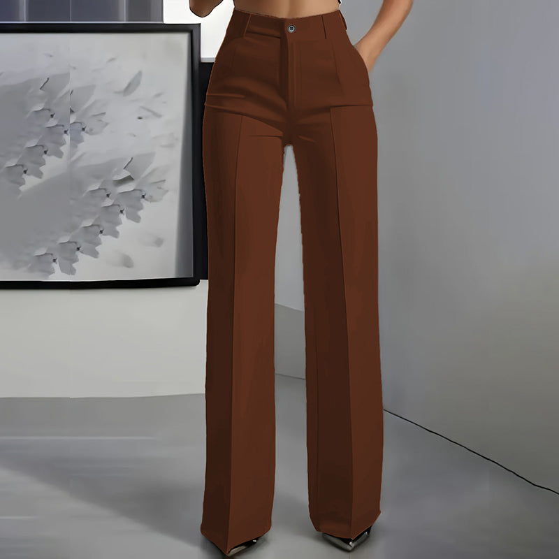 🎉🎉New high-waisted, straight-leg, minimalist suit pants