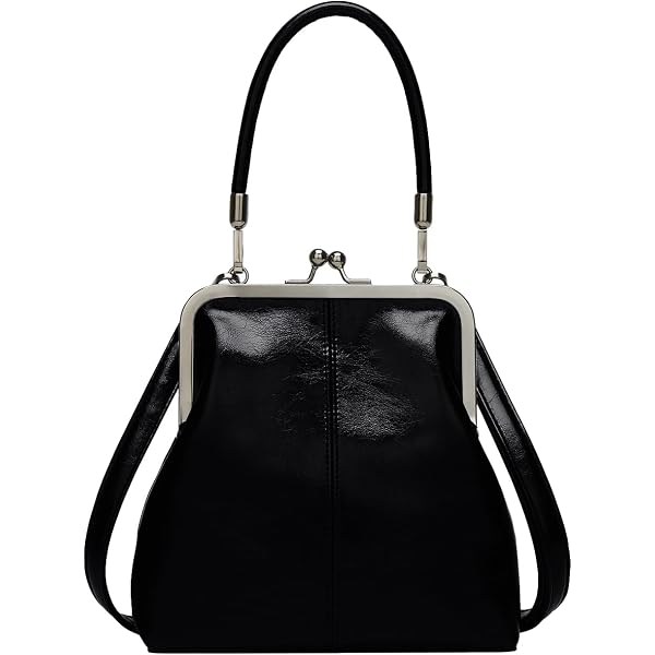 Women's Leather Kiss Buckle Crossbody/Shoulder Bag