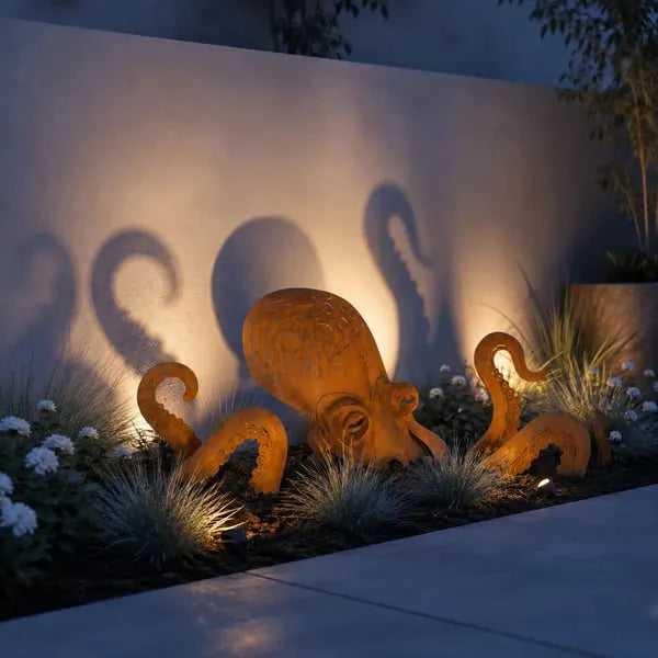 🐙 Hot Sale 🐙Outdoor Octopus Garden Sculpture with a Rusted Finish