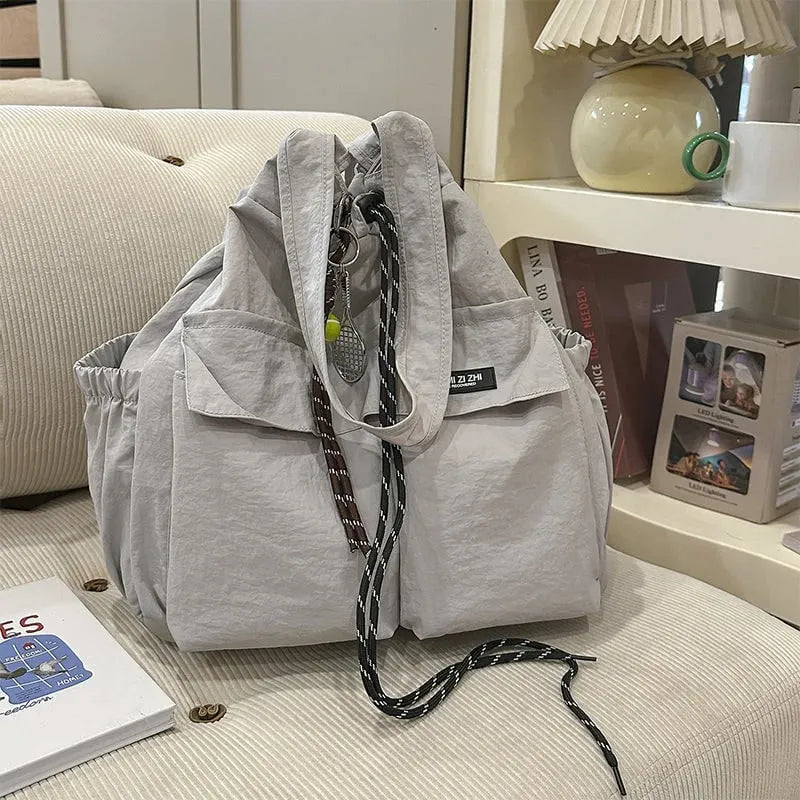 👜Large-Capacity Drawstring Convertible Tote Backpack