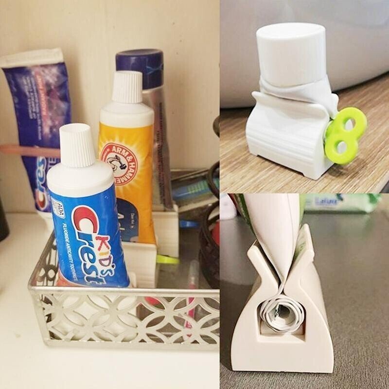 Rolling toothpaste squeezer