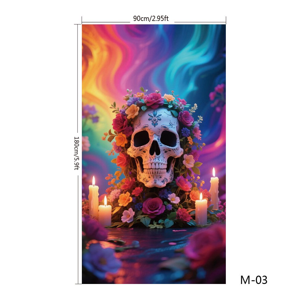 Christmas and Halloween front door decoration