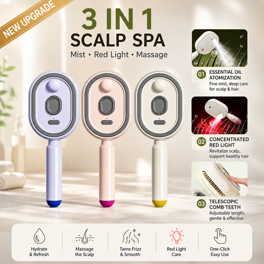 💆♀️3-in-1 Electric Spray Massage Air-Cushion Comb
