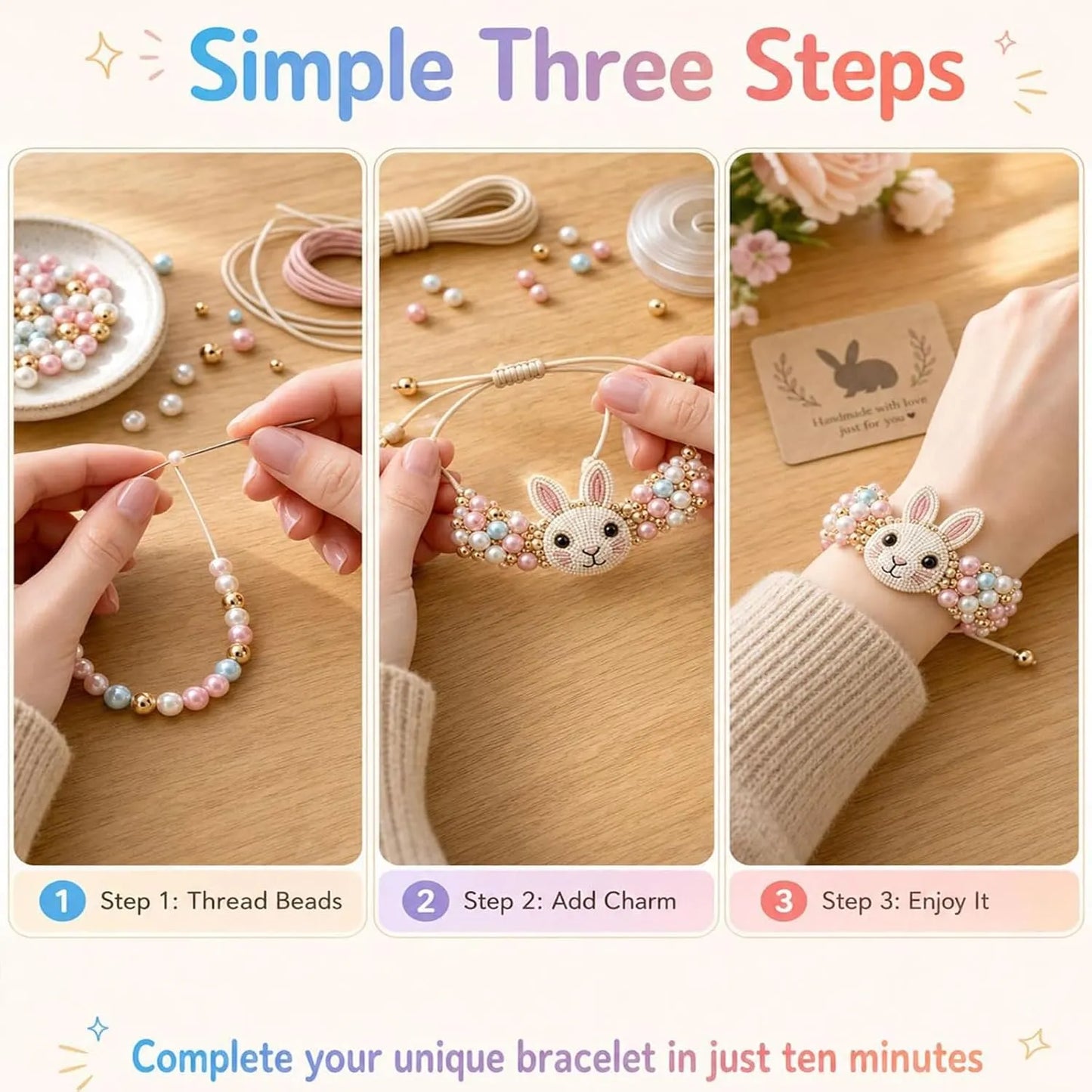 🦋Animal Beaded Bracelet DIY Kit Series🐞