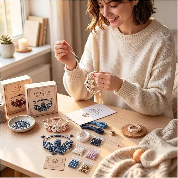🦋Animal Beaded Bracelet DIY Kit Series🐞
