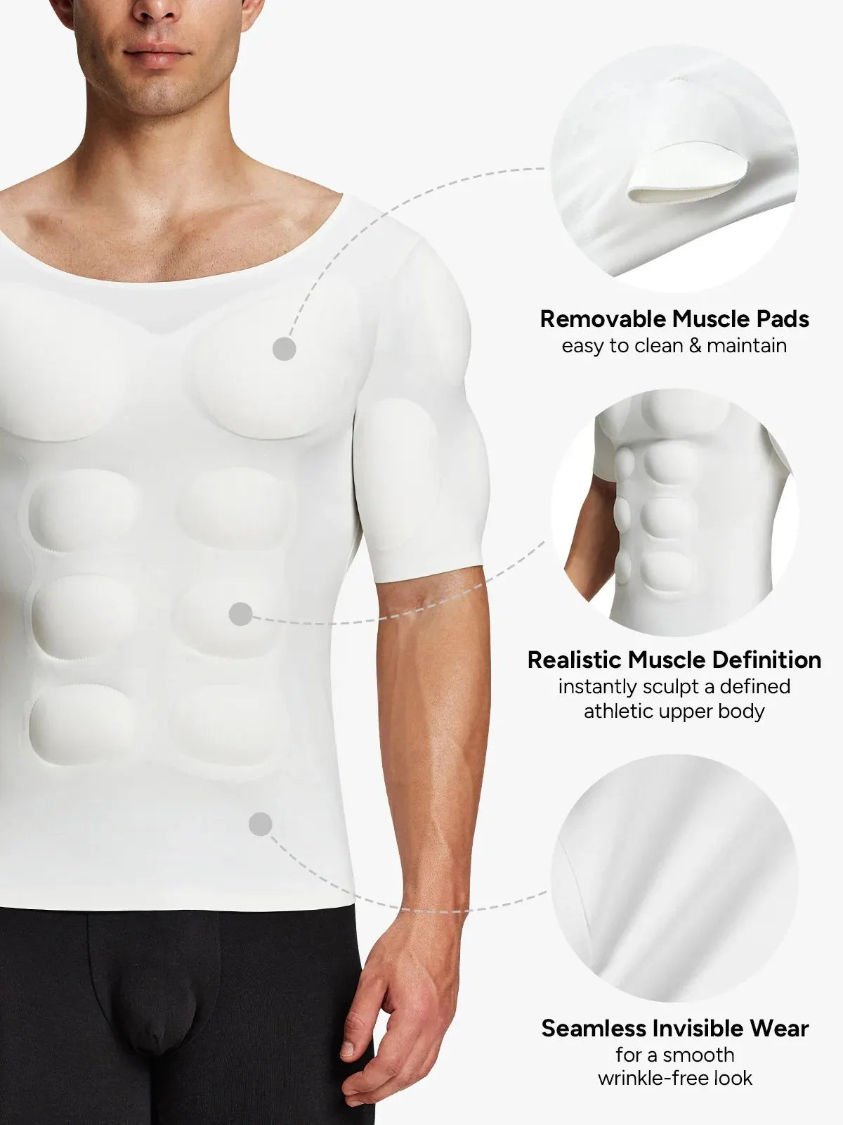 🦾Men's Fake Muscle T-ShirtsReshape a more powerful appearance