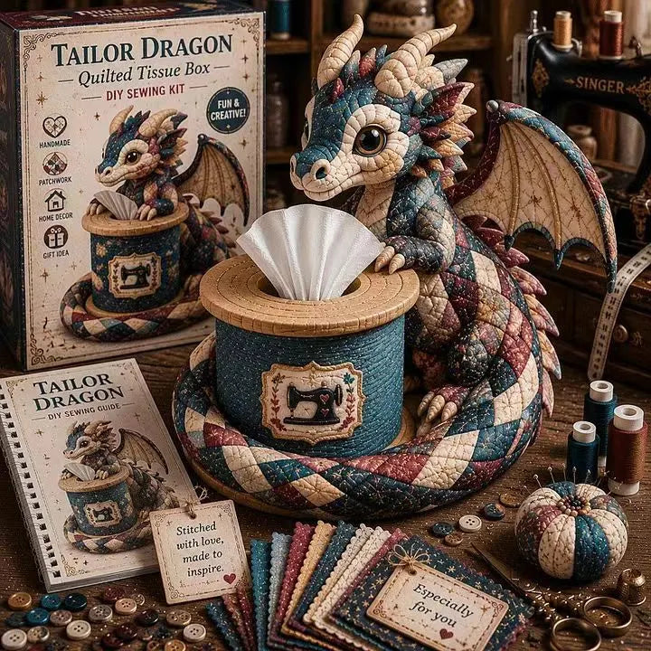 ⚡New Arrival🧵DIY Animal-Themed Patchwork-Style Tissue Box Kit