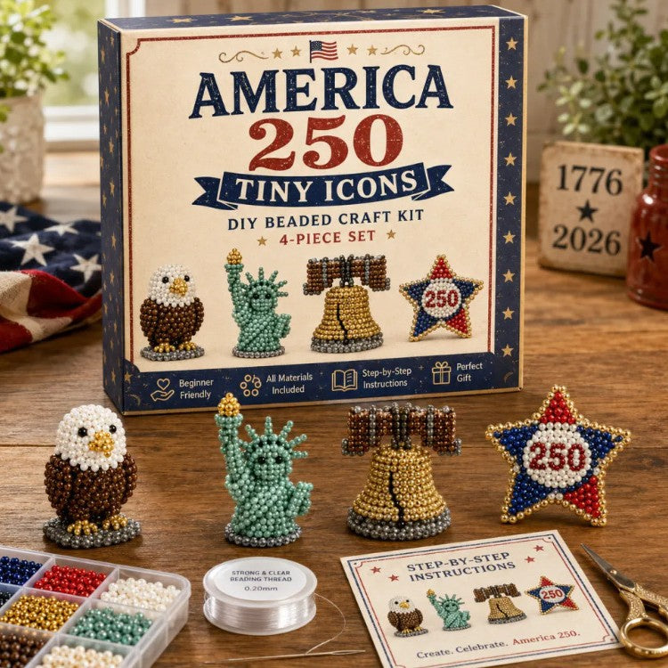 🦌Most Popular🧵Mini 3D Beaded Animal Craft Kit