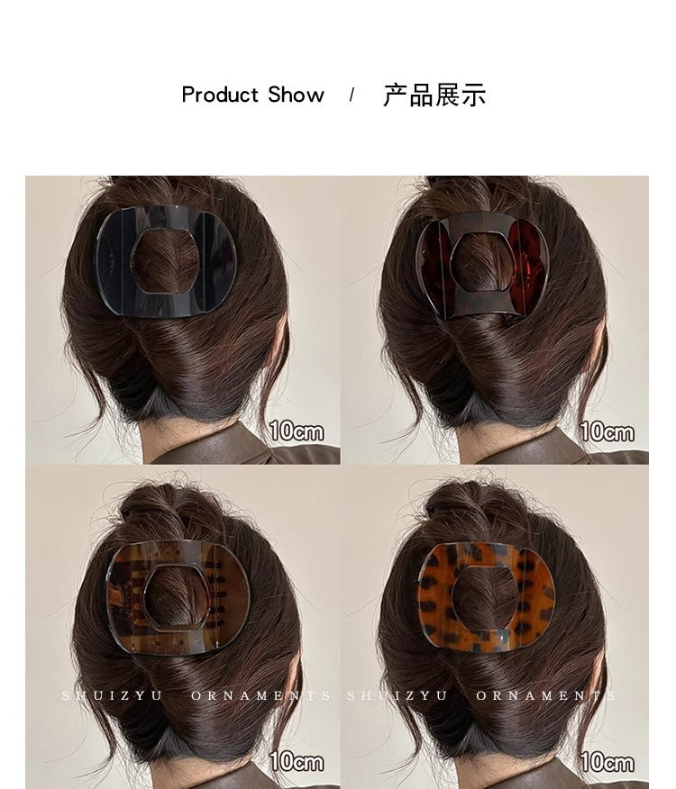 💕The perfect Mother's Day gift🌹Solid Color Hair Clip (4 pieces)