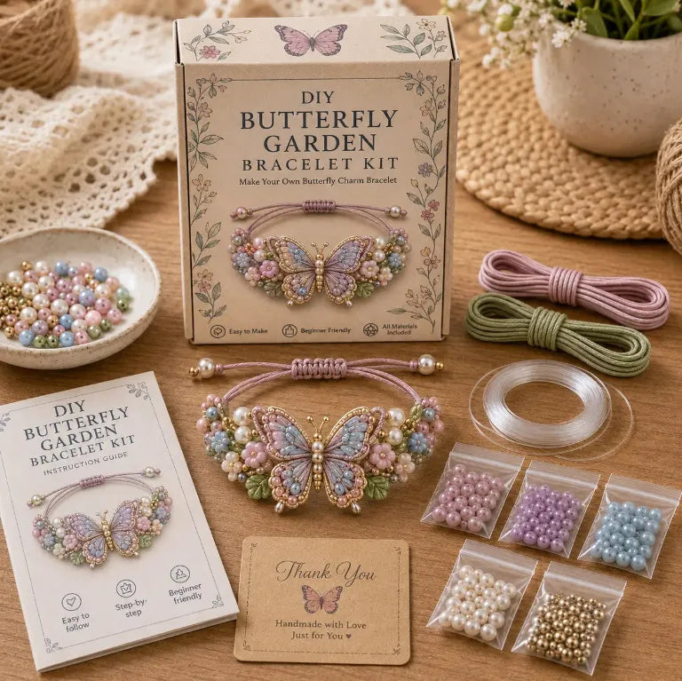 🦋Animal Beaded Bracelet DIY Kit Series🐞