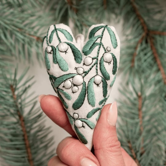 🎄Pre-Christmas Shopping: DIY Heart-Shaped Hand-Embroidered Christ Figures🎅