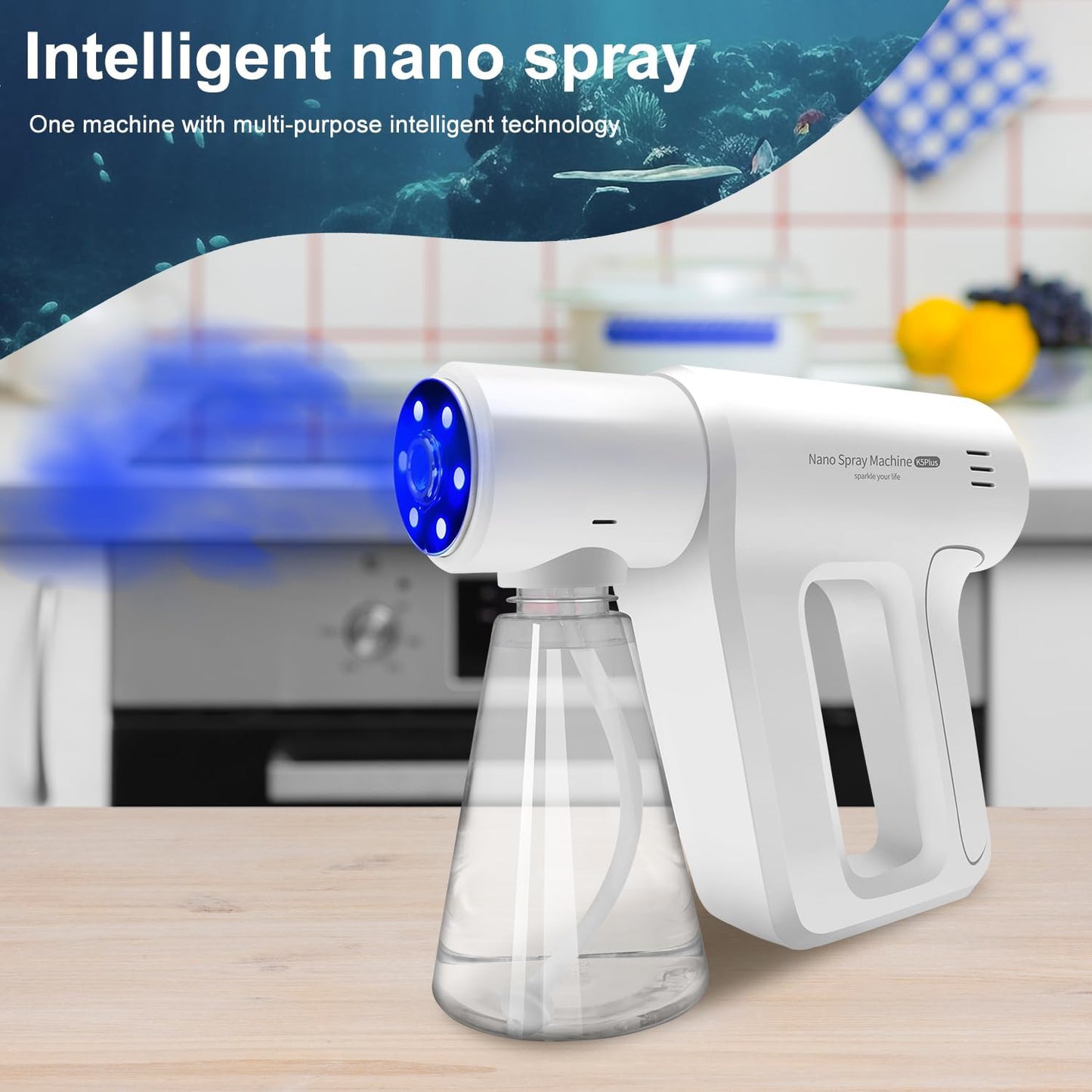 Popular New Arrivals - Rechargeable ULV Nano Sprayer with Blue Light